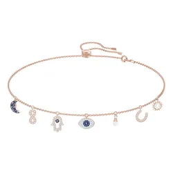 Vòng Cổ Nữ Swarovski Symbolic Necklace 5497664 Màu Vàng Hồng