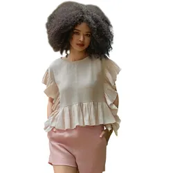 Áo Kiểu F2 Fashion & Freedom Into The Wood Light Pink Linen Blouse AK630-HN-S-0524 Màu Hồng Nhạt Size S