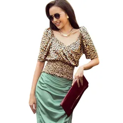 Áo Kiểu Nữ F2 Fashion & Freedom City Girls AK494-DB-S-1221 Màu Họa Tiết Da Báo Size S