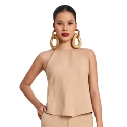 Áo Kiểu Nữ F2 Fashion & Freedom Golden Girl AK589-K-S-0923 Màu Kem Size S