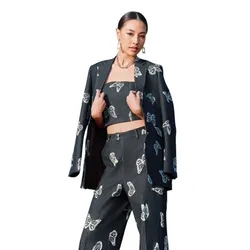 Áo Kiểu Nữ F2 Fashion & Freedom Into The Wood AK633-JHT-S-0524 Màu Xanh Jean Size S