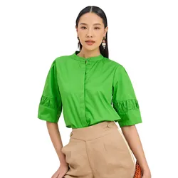Áo Kiểu Nữ F2 Fashion & Freedom Kate The Art Of Styling AK608-XL-S-0923 Màu Xanh Lá Size S