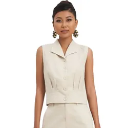 Áo Kiểu Nữ F2 Fashion & Freedom Modern Women AK491-K-S-0923 Màu Kem Size S