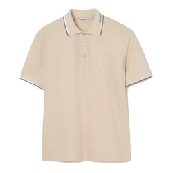 Áo Polo Nam Burberry Logo Collar Cotton Shirt 81255211 Calico Beige Màu Be Size S