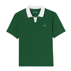 Áo Polo Nam Lacoste Men's Open Collar Tennis Polo Shirt DH951E 132 Màu Xanh Green Size 4