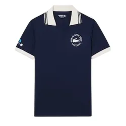 Áo Polo Nam Lacoste Miami Open Edition Ballboy Shirt Regular DH0434 - 166 Màu Xanh Đen Size 4