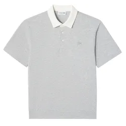 Áo Polo Nam Lacoste Milano Contrast Collar Shirt Relaxed PH644E - CCA Màu Xám Size 3