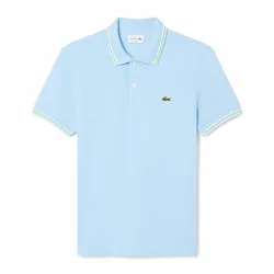 Áo Polo Nam Lacoste Regular Fit Trim Accent L.12.12 PH9875 - HBP Màu Xanh Nhạt Size 4