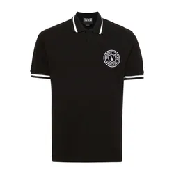 Áo Polo Nam Versace Jeans Couture In Black 76GAGT03 CJ01T 899 Màu Đen Size S