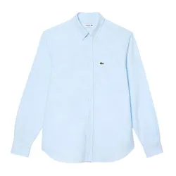 Áo Sơ Mi Dài Tay Nam Lacoste Regular Fit Long Sleeve Oxford Shirt CH6372 - F6Z Màu Xanh Nhạt Size 39