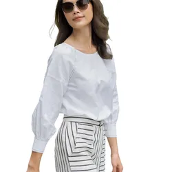 Áo Sơ Mi Nữ F2 Fashion & Freedom Linen Back To Work AK385-T-S-0420 Màu Trắng Size S
