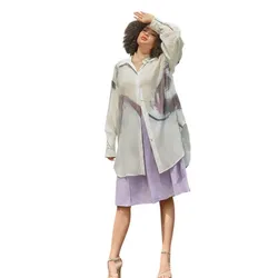 Áo Sơ Mi Nữ F2 Fashion & Freedom Linen Into The Wood AK634-THT-FREE-0524 Màu Trắng Họa Tiết