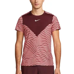 Áo Thun Nam Nike Court Dri-Fit Slam T-Shirt DV0702-681 Màu Đỏ Sọc Trắng Size S