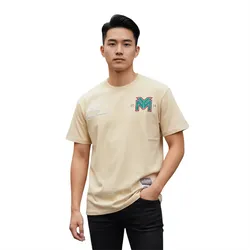 Áo Thun Nam Reason Khaki T-Shirt With Multiple Patterns RLW-16 Màu Khaki Size XS