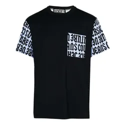 Áo Thun Nam Versace Jeans Couture Print T-shirt 77GAH6R1 JS359 QX0 Màu Đen Size XS