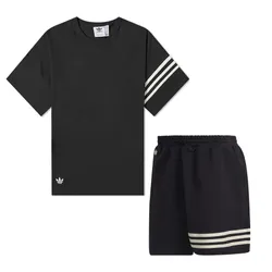 Bộ Quần Áo Cộc Tay Nam Adidas Adicolor Neuclassics HN6594/HM1875 Màu Đen Size S (Form Âu)
