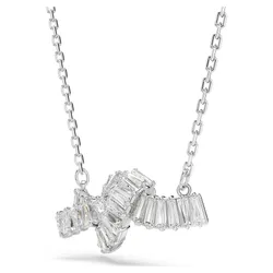 Dây Chuyền Nữ Swarovski Matrix Pendant Baguette Cut Knot White Rhodium Plated 5728553 Màu Bạc Trắng