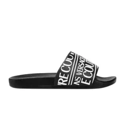 Dép Nam Versace Jeans Couture Logo Sliders E78YA3SQ1-E71352_E899 Màu Đen Size 39