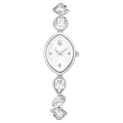 Đồng Hồ Nữ Swarovski Gema Watch Crystal Bracelet Silver Tone Stainless Steel 5737955 Màu Bạc Trắng