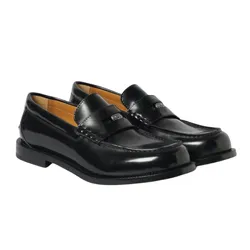 Giày Lười Nam Gucci Loafer GG Penny Leather In Black 831274 AAD7W 1000 Màu Đen Size 6