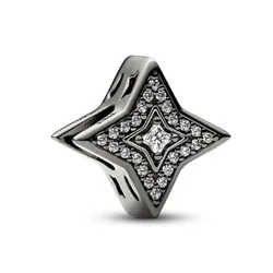 Hạt Vòng Charm Nữ Pandora Exclusive Sparkling Star 742786C01 Màu Bạc