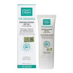 Kem Chống Nắng Phổ Rộng Toàn Diện Hỗ Trợ Dưỡng Ẩm MartiDerm The Originals Proteos Screen SPF50+ Fluid Cream 40ml