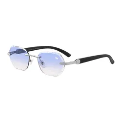 Kính Mát Unisex Belvoir&Co Diamnod Cut Willow Ice Silver Black Màu Đen - Bạc Size 53