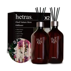 Set 2 Chai Tinh Dầu Nước Hoa Khuếch Tán Hương Thơm Hetras Tone Romantic Lavender (500ml x 2)