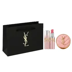 Set Cushion Yves Saint Laurent YSL Tone B10 Mini 5g + Son Loveshine Candy Glow Lip 44b + Túi Giấy