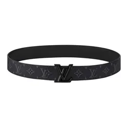 Thắt Lưng Nam Louis Vuitton LV Men Monogram Leather Belt Black 4cm Wide M4482 Màu Đen Size 90