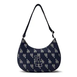 Túi Đeo Vai Nữ MLB Mono Hobo Bag LA Dodgers Navy 3ABQL023N-07NYD Màu Xanh Navy