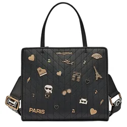 Túi Tote Nữ Karl Lagerfeld Maybelle Satchel With Pins L5GDX8BJ Màu Đen