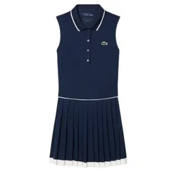 Váy Thể Thao Nữ Lacoste Women's Ultra Dry Tennis Heritage Dress EF8582_HID Màu Xanh Navy Size 34