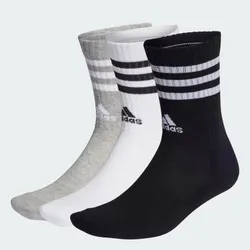Set 3 Đôi Tất Cổ Cao Lót Đệm Adidas 3 Sọc IC1323 Phối Màu Size S