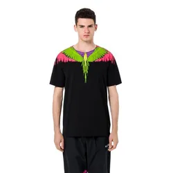 Áo Phông Đen Marcelo Burlon Flou Wings T-Shirt Size S