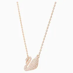 Dây Chuyền Swarovski Swan Necklace, White, Rose-Gold Tone Plated Thiên Nga 5121597