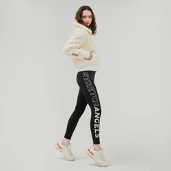 Quần Stretch Angels Big Logo Leggings Black SRLG01041-BK Màu Đen Size S