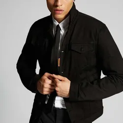 Áo Khoác Bò Dsquared2 95:20 Denim Jacket Màu Đen Size 44