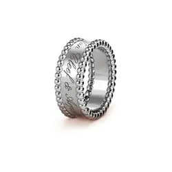 Nhẫn Jewery Luxury Perlée Signature Ring Vàng Trắng
