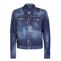 Áo Khoác Bò Dsquared2 Denim Destroyed Effect Jacket Size 46