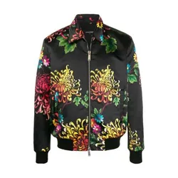 Áo Khoác Dsquared2 Floral Print Collared Jacket Size 48