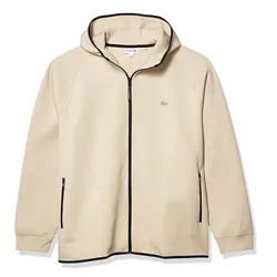 Áo Khoác Lacoste Men’s Motion Regular Fit Full-Zip Hoodie SH5172-51 Màu Be Size S