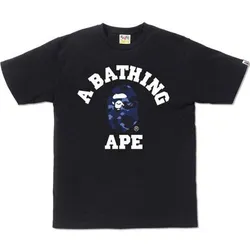 Áo Phông Bape Color Camo College Tee Màu Đen