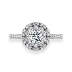 Nhẫn Jemmia Diamond Moissanite Nữ 14K NF2021102361 Vàng Trắng (Giá Chưa Bao Gồm Đá Chủ)