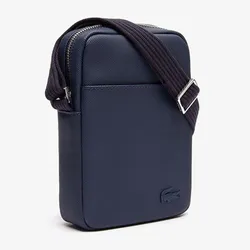 Túi Lacoste Men's Classic Petit Piqué Vertical Zip Bag Xanh Navy