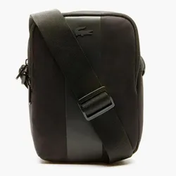 Túi Lacoste Men's Urban Trek Contrast Band Nylon Vertical Bag Black