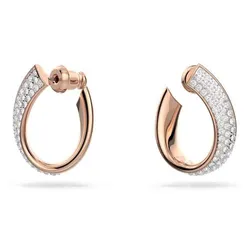 Khuyên Tai Swarovski Exist Hoop Earrings Rose Gold-Tone Plated Màu Vàng Hồng