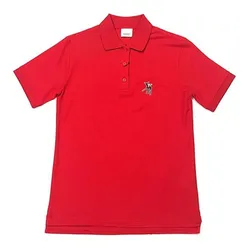 Áo Polo Burberry Appliquéd Cotton-Piqué Polo Shirt Màu Đỏ Size M
