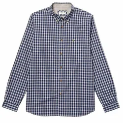 Áo Sơ Mi Lacoste Oxford Check Button Down Shirt Regular CH1539 10 0Y0 Size 39