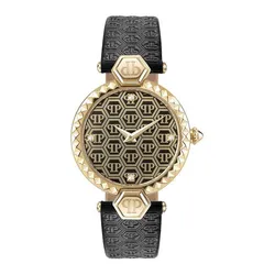 Đồng Hồ Nữ Philipp Plein Couture Màu Đen Phối Vàng